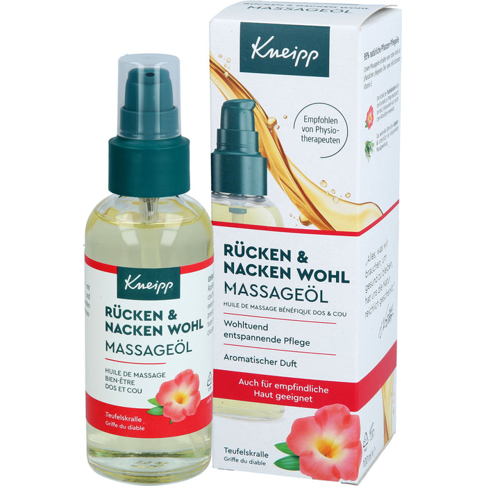 Kneipp Rücken & Nacken Wohl Massageöl Teufelskralle, 100 ml Öl