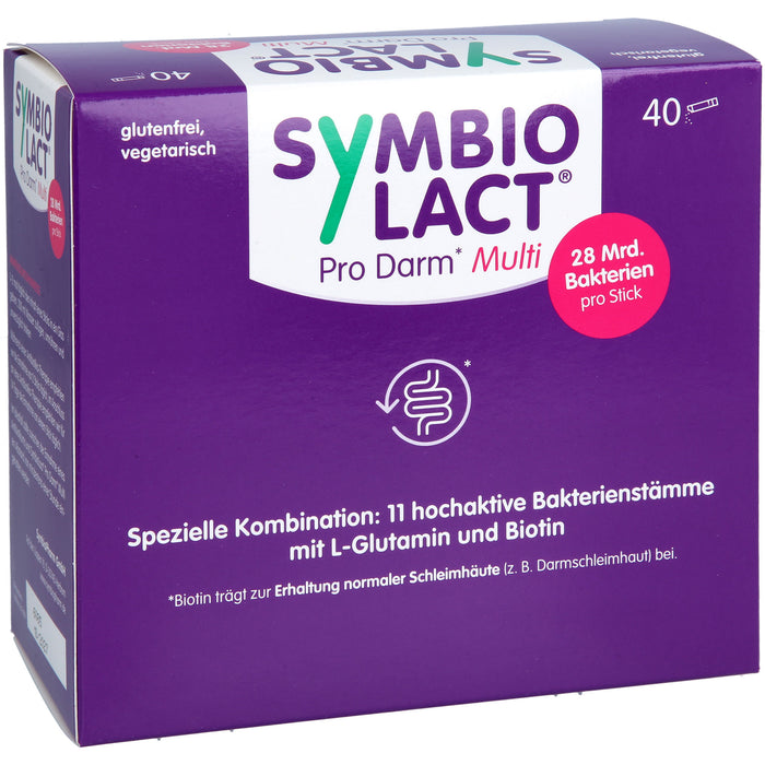 SymbioLact Pro Darm Multi 6 g Pulver zur Unterstützung einer ausgewogenen Darmflora, 40 St. Pulver