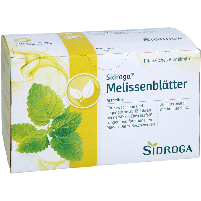 Sidroga Melissenblätter Heilpflanzentee, 20 pc Sac filtrant