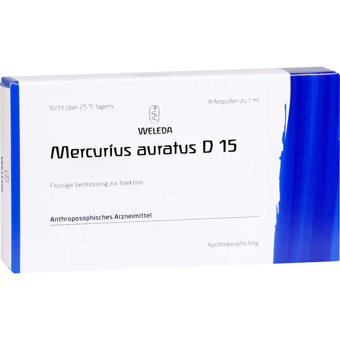 WELEDA Mercurius auratus D15 flüssige Verdünnung, 8 pcs. Ampoules