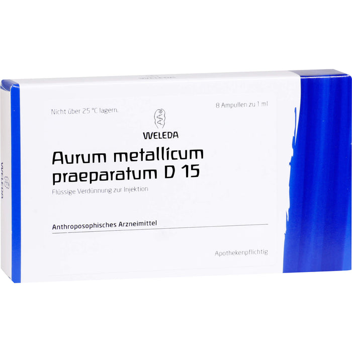 Aurum met. praep. D15 Weleda Amp., 8 St AMP