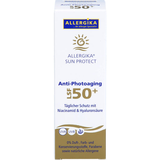 ALLERGIKA Sun Protect Anti-Photoaging LSF 50+ sehr hoher Schutz vor vorzeitiger Hautalterung bei sensibler, trockener Haut, 50 ml Creme