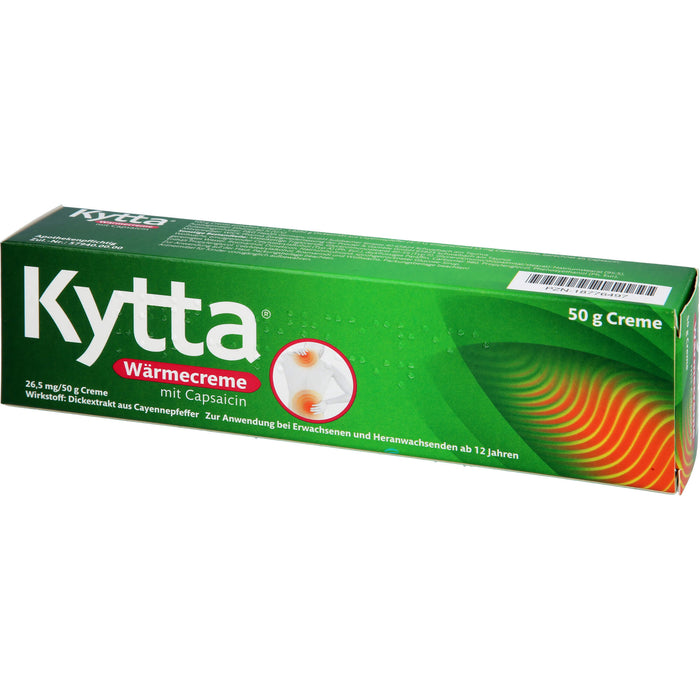 Kytta Wärmecreme mit Capsaicin gegen Muskelschmerzen & Verspannungen, 50 g Crème