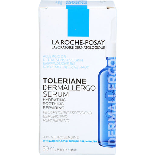 La Roche-Posay Toleriane Dermallergo Serum feuchtigkeitsspendend, beruhigend, reparierend für empfindliche Haut, 30 ml Gel