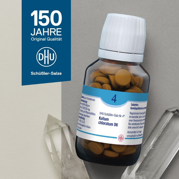 DHU Schüßler-Salz Nr. 4 Kalium chloratum D6, 80 pc Tablettes