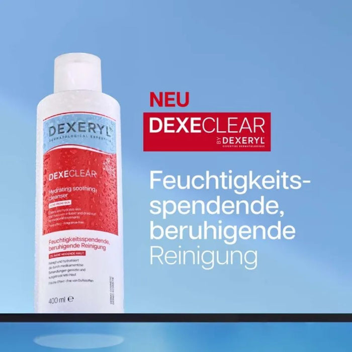 DEXECLEAR feuchtigkeitsspendende, beruhigende Reinigung für  unreine und zu Akne neigende Haut, 200 ml Gel