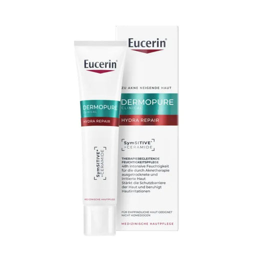 Eucerin Dermopure Hydra Repair Feuchtigkeitspflege für zu Akne neigende Haut, 40 ml Creme