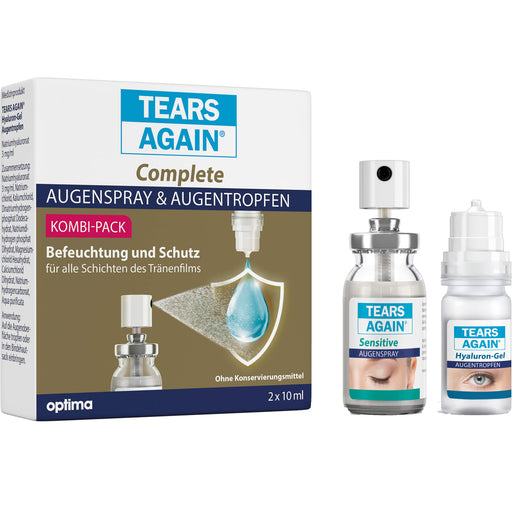 TEARS AGAIN® Complete Augenspray & Augentropfen (ohne Konservierungsmittel), 2X10 ml KPG