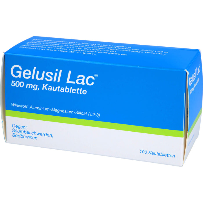 Gelusil Lac Kautabletten gegen Säurebeschwerden, Sodbrennen, 100 pc Tablettes