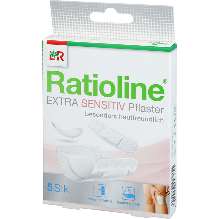 Ratioline Extra Sensitiv Pflaster in 2 Größen, 5 St. Pflaster
