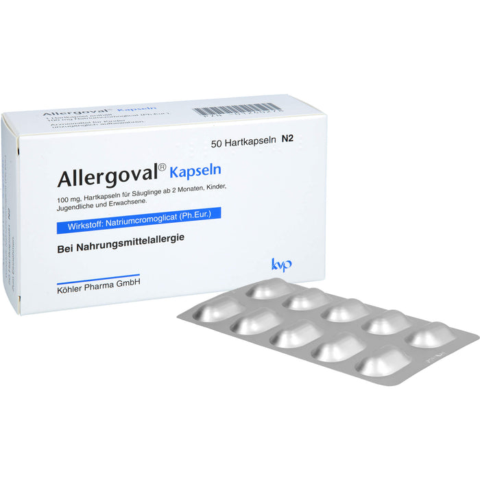 Allergoval Kapseln bei Nahrungsmittelallergie, 50 pcs. Capsules