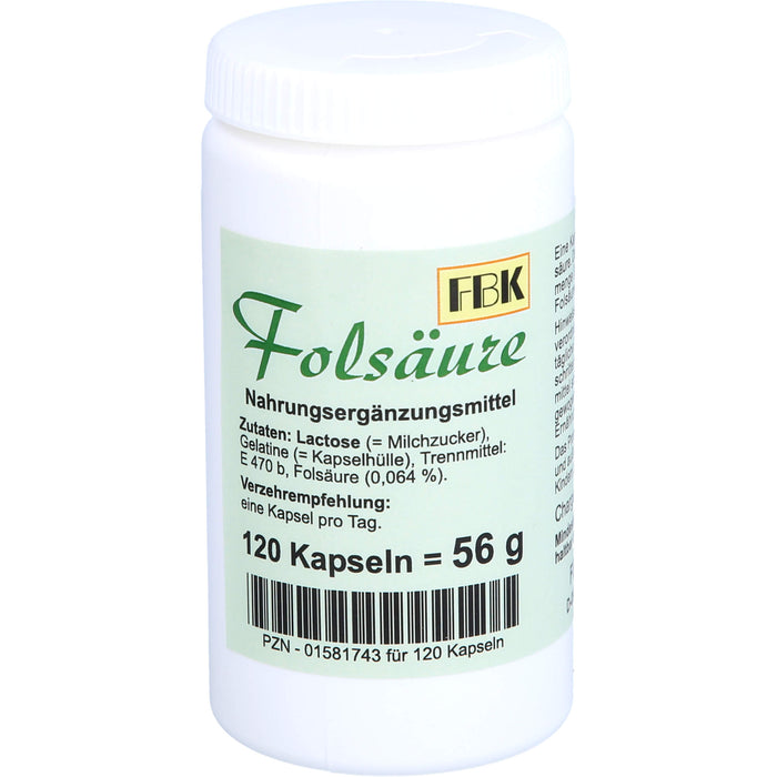 Folsäure, 120 St. Kapseln