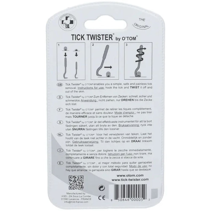 O'Tom Zeckenhaken Tick Twister, 2 pc Suppression des tiques