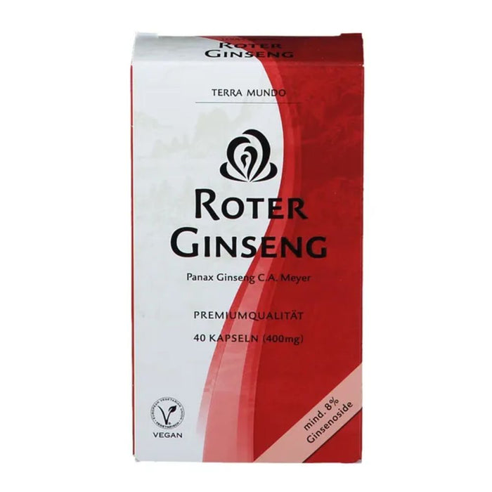 TERRA MUNDO Roter Ginseng 400 mg Kapseln, 40 pc Capsules