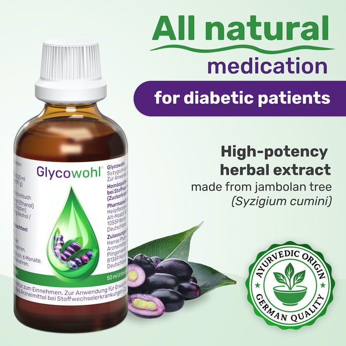 GLYCOWOHL Herbal Drops for Diabetes and Blood Sugar Control, 200 ml Solution