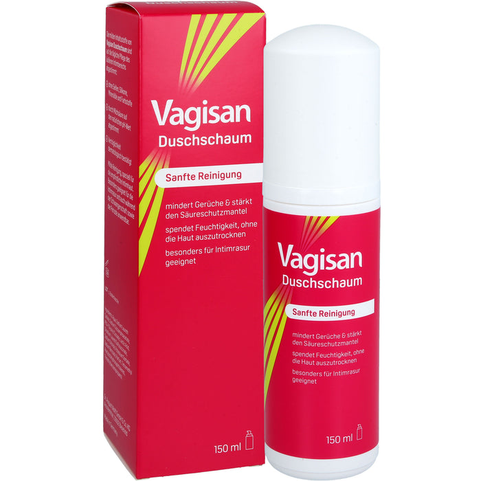 Vagisan Duschschaum zur sanften Reinigung des äußeren Intimbereichs, 150 ml Schaum