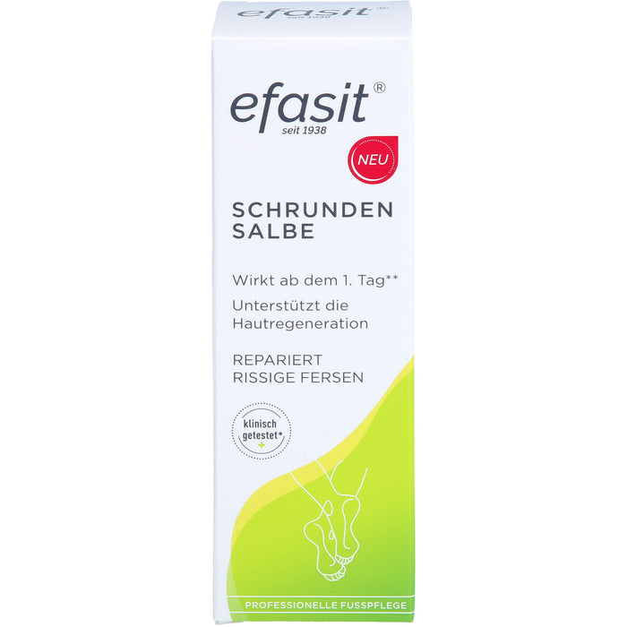 Efasit Schrunden Salbe repariert rissige Fersen, 60 ml Salbe