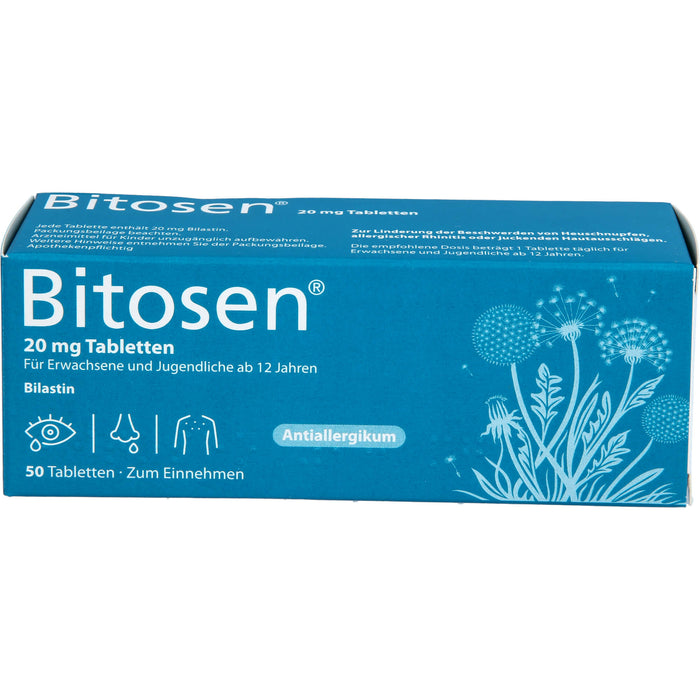 Bitosen 20 mg Tabletten bei Allergien, 50 St. Tabletten