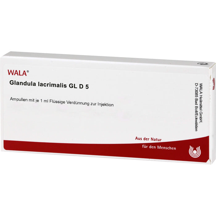 Glandula lacrimalis Gl D5 Wala Ampullen, 10X1 ml AMP