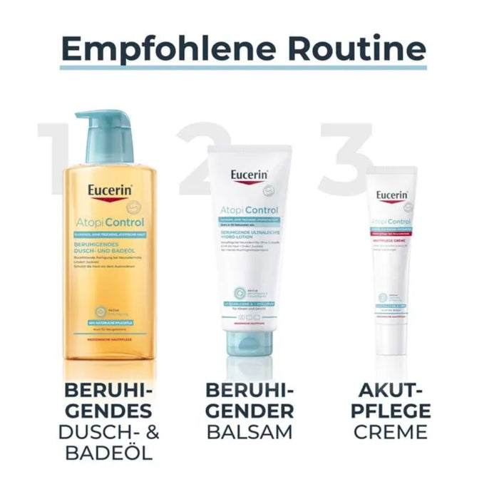 Eucerin AtopiControl Akutpflege Creme lindert Juckreiz, 40 ml Crème
