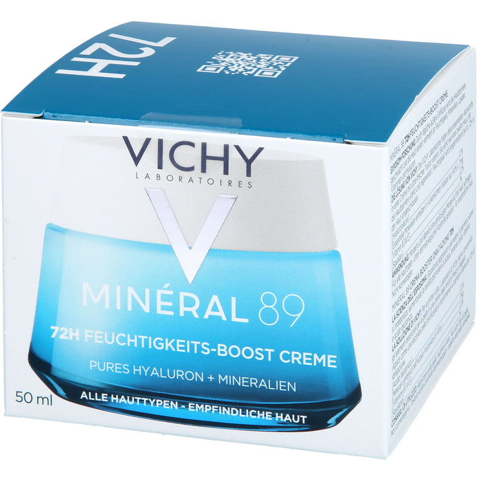 VICHY Minéral 89 72H Feuchtigkeits-Boost-Creme mit Duft, 50 ml Creme