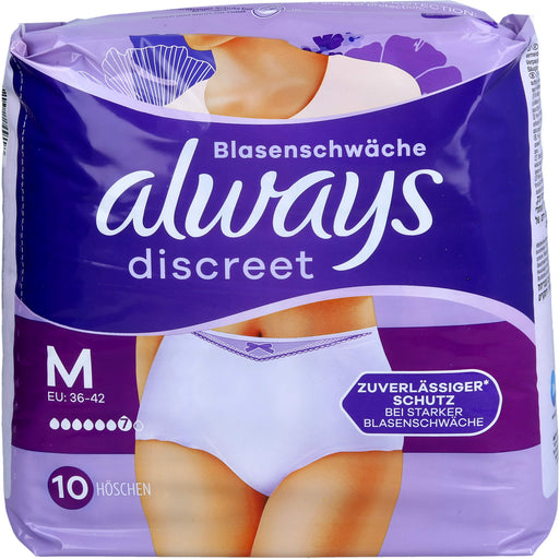 Always Discreet Inkontinenz Pants Gr. M, 10 St. Windelhosen