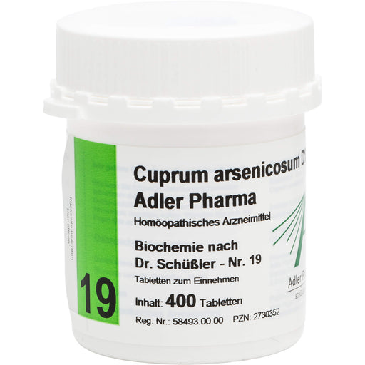 Biochemie Adler 19 Cuprum arsenicosum D12 Tabletten, 400 St. Tabletten