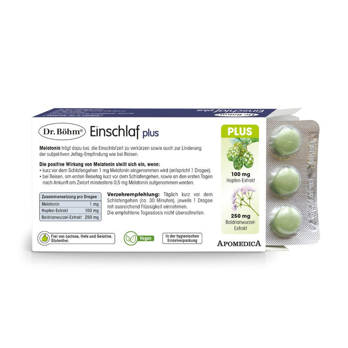 Dr. Böhm Einschlaf plus Melatonin 1 mg, 30 pcs. Dragées