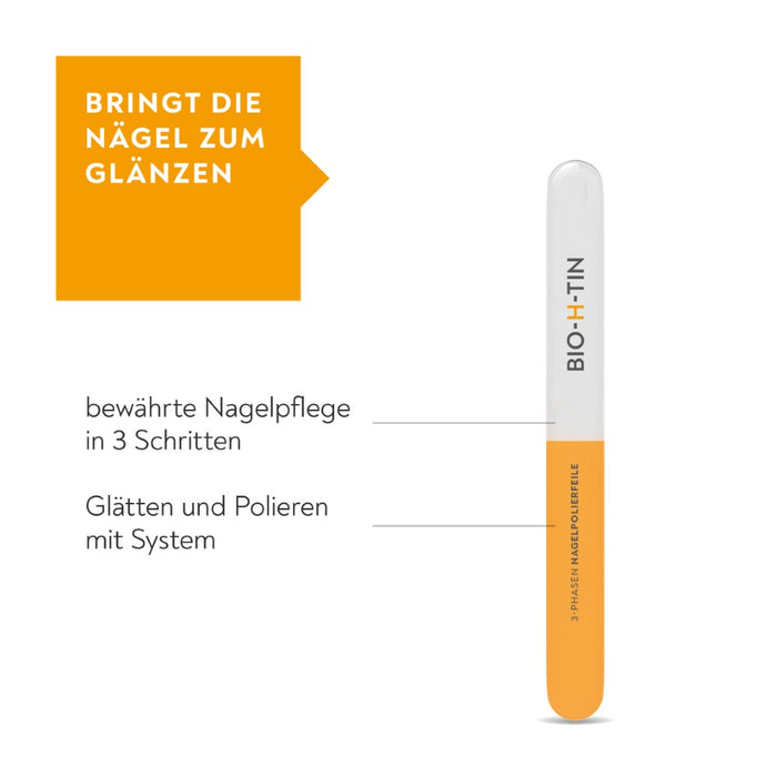 BIO-H-TIN Systematische 3-Phasen Nagelpolierfeile: Nagelpflege mit einem 3-Phasen System, 1 pc Lime