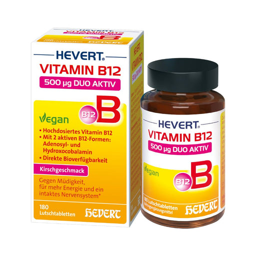 Vitamin B12 Hevert 500 µg Duo Aktiv, 180 St. Tabletten