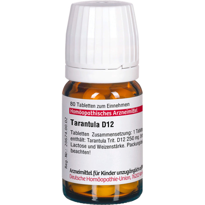 Tarantula D12 DHU Tabletten, 80 pc Tablettes