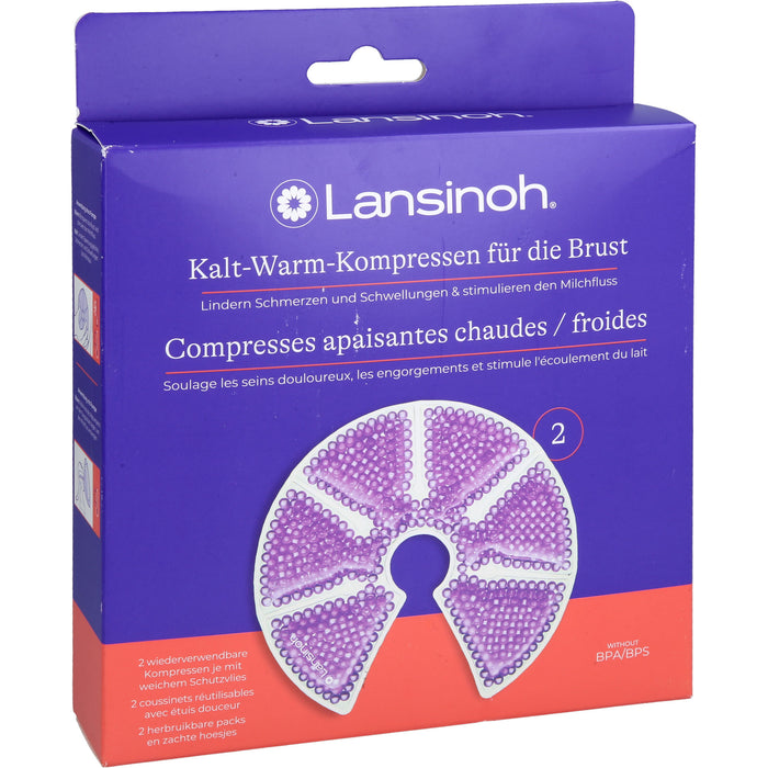 Lansinoh Kalt-Warm-Kompressen für die Brust, 2 pc Compresses