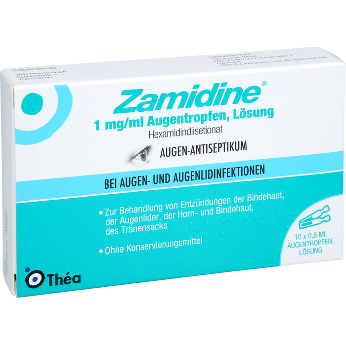 Zamidine 1 mg/ml Augentropfen bei Augen- und Augenlidinfektionen, 10 pcs. Single dose containers