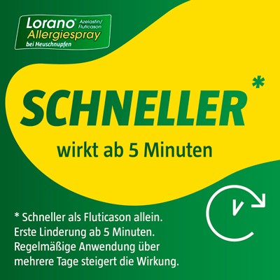 Lorano Azelastin/Fluticason Allergiespray bei Heuschnupfen, 1 pc Spray