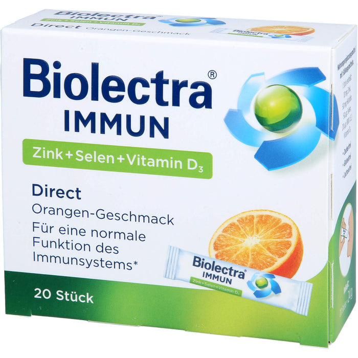 Biolectra Immun Zink + Selen + Vitamin D3 direct Micro-Pellets, 20 pc Sachets