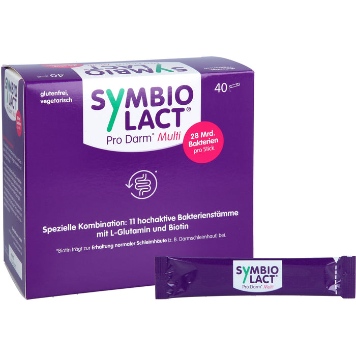 SymbioLact Pro Darm Multi 6 g Pulver zur Unterstützung einer ausgewogenen Darmflora, 40 St. Pulver