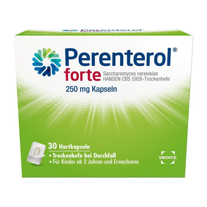 Perenterol forte 250 mg Kapseln bei akutem Durchfall, 30 St. Kapseln