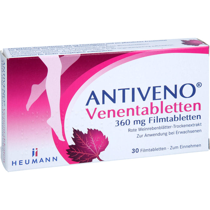 ANTIVENO Venentabletten 360 mg Filmtabletten bei Beinvenenerkrankungen, 30 St. Tabletten