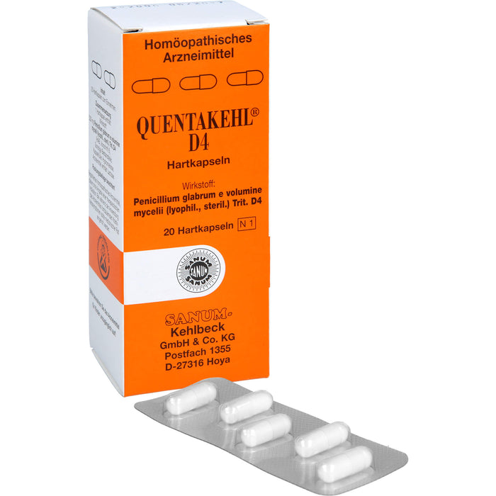 SANUM-KEHLBECK Quentakehl D4 Hartkapseln, 20 pc Capsules