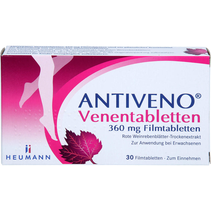 ANTIVENO Venentabletten 360 mg Filmtabletten bei Beinvenenerkrankungen, 30 St. Tabletten