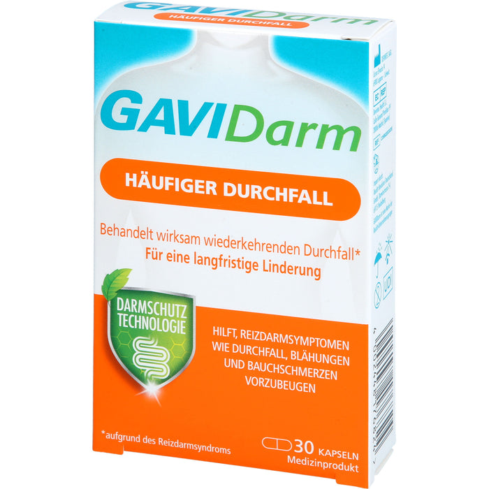 GAVIDarm Häufiger Durchfall Kapseln bei wiederkehrenden Darmbeschwerden, 30 pc Capsules