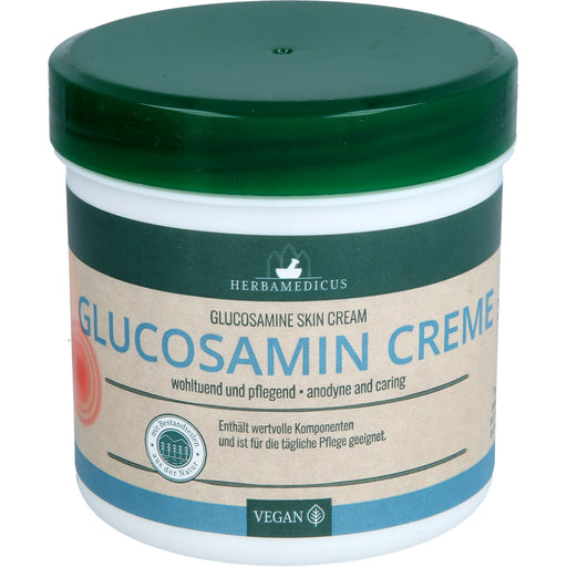 HERBAMEDICUS Glucosamin Creme wohltuend, pflegend, vegan, 250 ml Creme