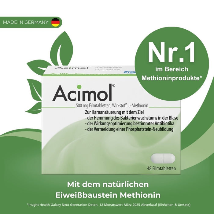 Acimol 500 mg  mit pH-Teststreifen, 48 St. Tabletten