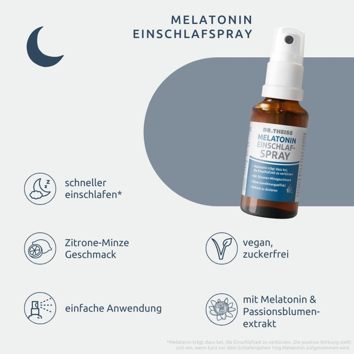 DR. THEISS Melatonin Einschlaf-Spray, 30 ml Spray