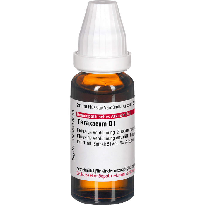 Taraxacum D1 DHU Dilution, 20 ml Solution