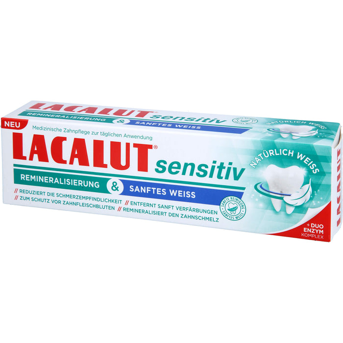 Lacalut sensitiv Remineralisierung & sanftes Weiss, 75 ml Toothpaste