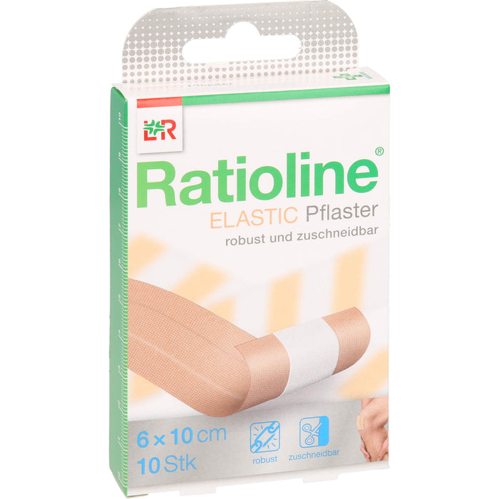 Ratioline elastic Pflaster 6 cm x 10 cm, 1 St. Wundauflagen