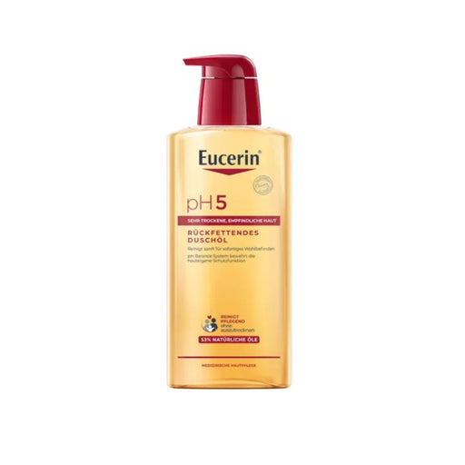 Eucerin pH5 Duschgel bewahrt die Schutzfunktion strapazierter Haut, 400 ml Gel