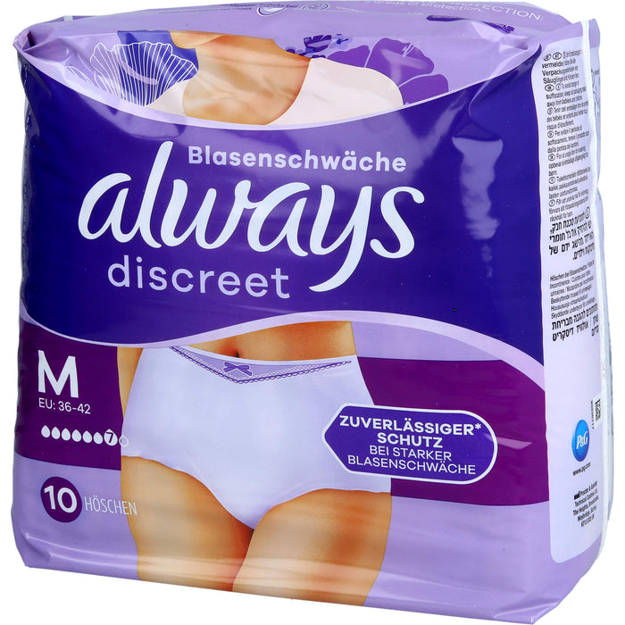 Always Discreet Inkontinenz Pants Gr. M, 10 pc Pantalons à couches