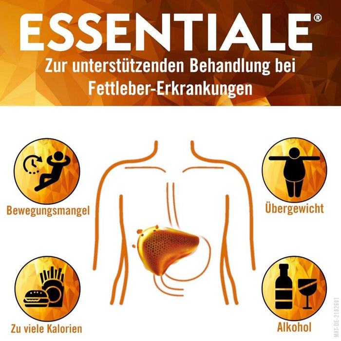 EMRA-MED Essentiale Kapseln 300 mg bei akuten und chronischen Lebererkrankungen Reimport EMRAmed, 250 pc Capsules